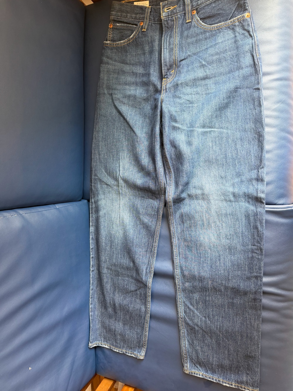 Levi’s Premium Classic Straight-Leg Blue Denim Jeans